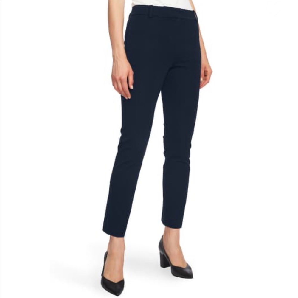 1. State Blue Night Stretch Twill Slim Ankle Pants